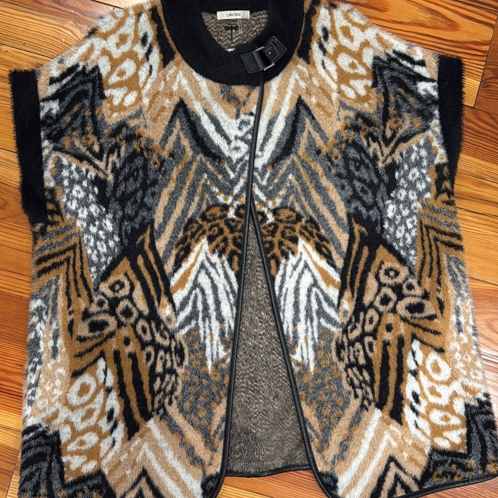 Tyler Boe, Like NEW, Women's Patterned Vest, soft many ways to wear! - Picture 1 of 1